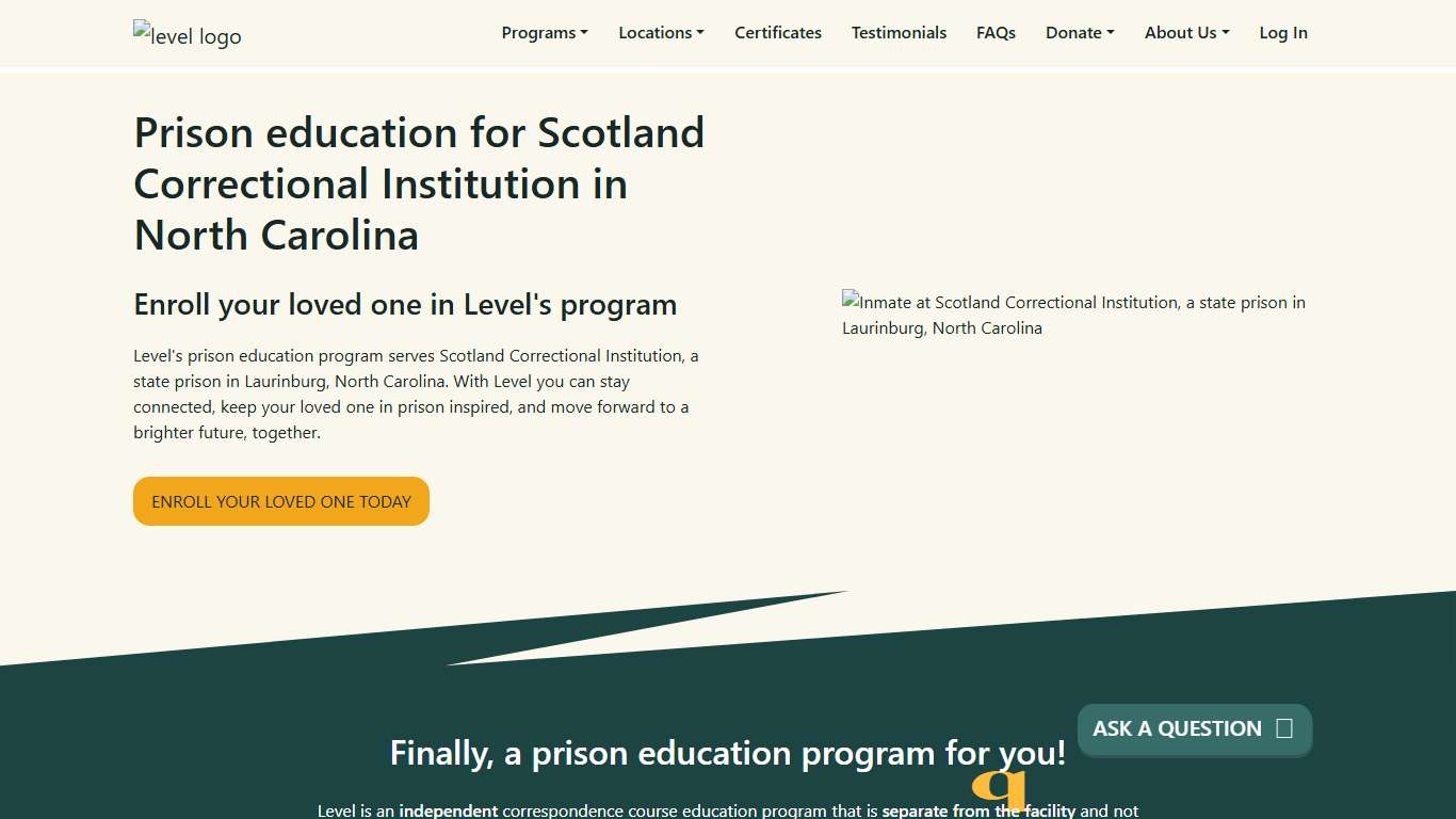 Prison Education For Scotland Correctional Institution - Level